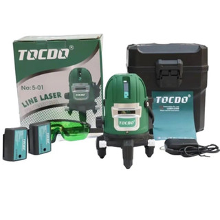 [Được kiểm tra ]Máy cân bằng lazer tocdo  5 tia xanh siêu sáng dùng ngoài trời từ nhà Tocdo( bộ 2 pin lớn 1 sạc)