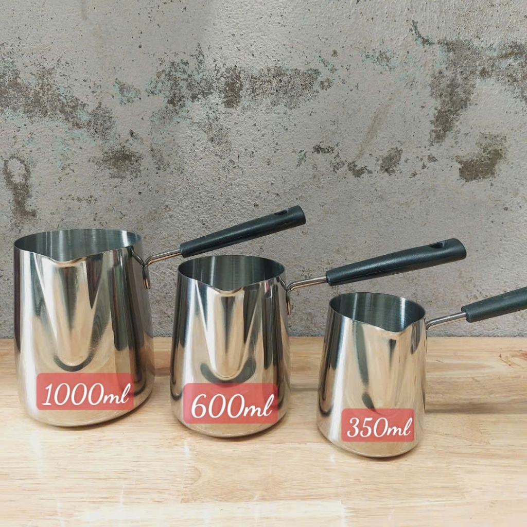 Ca inox 304 có tay cầm dung tích 350ml 600ml 1000ml | Shopee Việt Nam