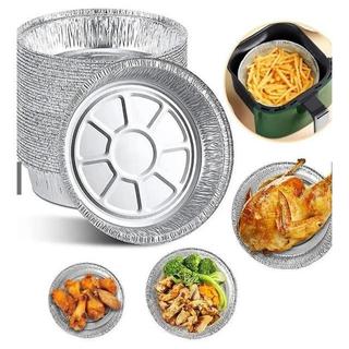 Khay Giấy Bạc nhiều size đựng thực phẩm,Khuôn Đĩa Nhôm dùng Lót Nồi Chiên Không Dầu, Lò Nướng