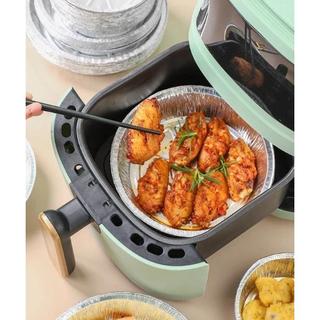 Khay Giấy Bạc nhiều size đựng thực phẩm,Khuôn Đĩa Nhôm dùng Lót Nồi Chiên Không Dầu, Lò Nướng