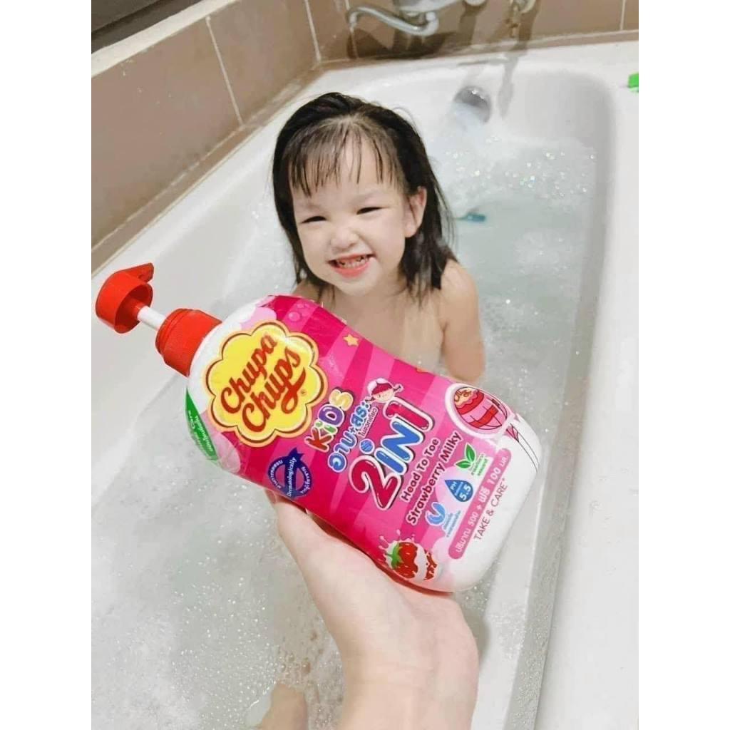SỮA TẮM GỘI CHUPPA CHUPS HƯƠNG KẸO NGỌT SIÊU THƠM CHO BÉ