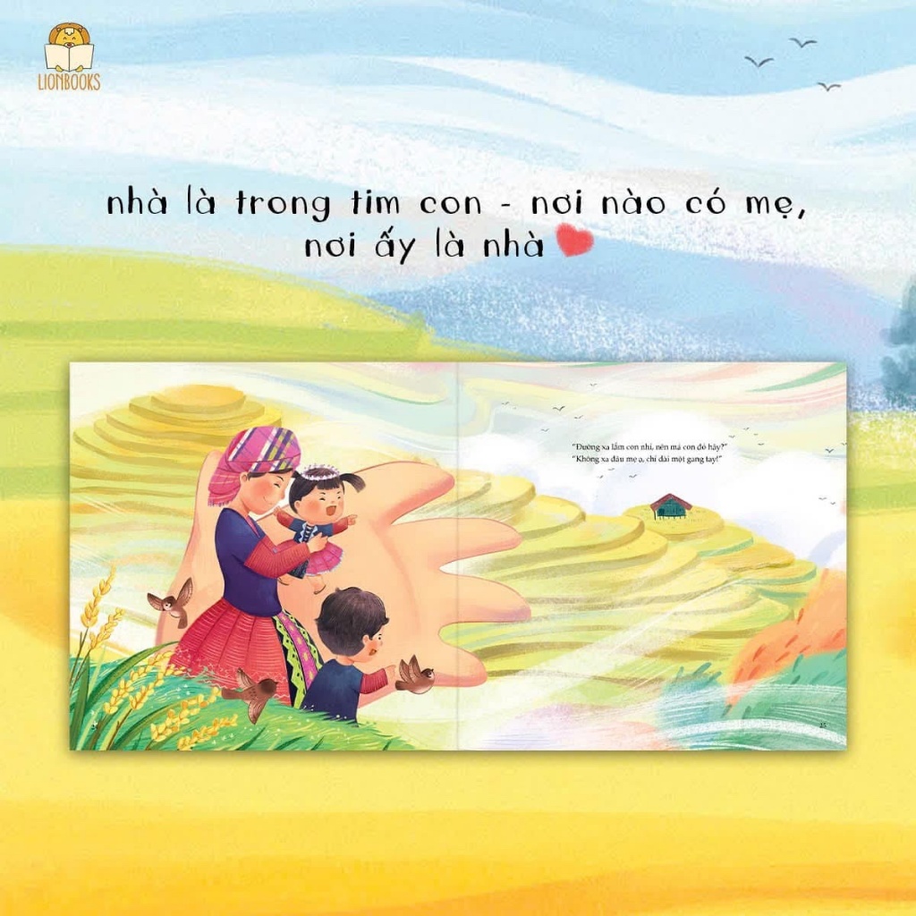 Ảnh Sách - Nhà Ở Trong Tim Con (Combo 2 Cuốn Về Nhà Thôi Và Chỉ Dài Một Gang Tay / Lẻ Cuốn) - Lionbooks 2