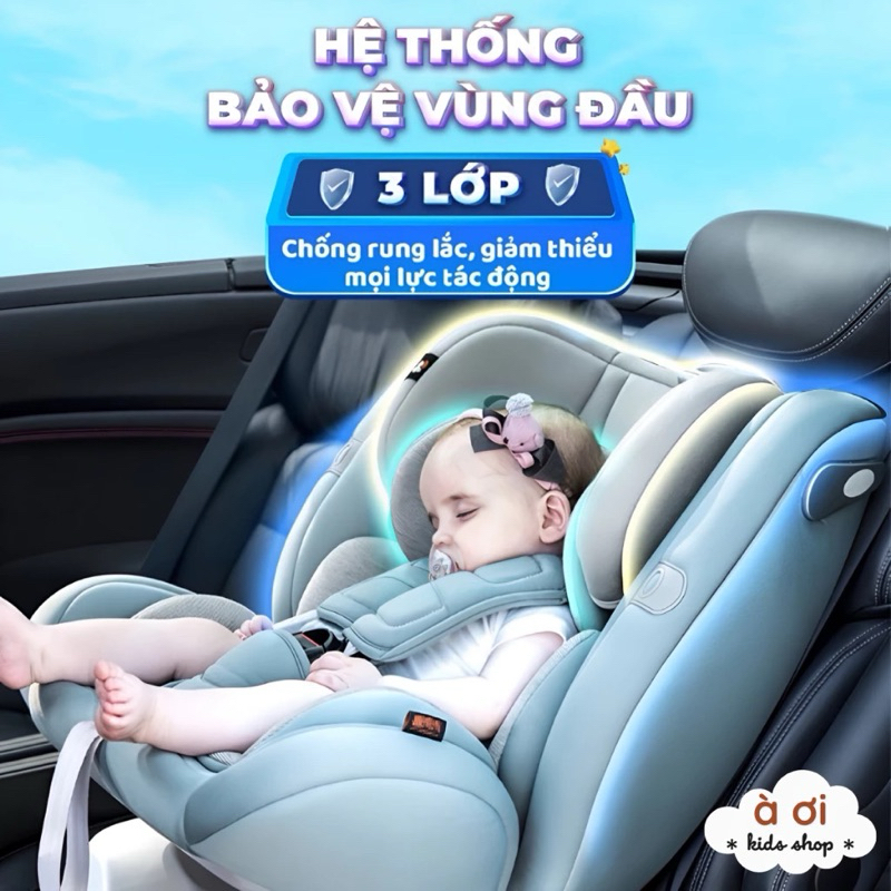 Ghế ngồi ô tô cho bé  360 An toàn, tiện lợi cùng bé đồng hành trên mọi nẻo đường
