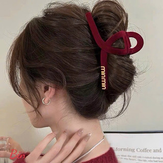 Kẹp tóc nơ TONE đỏ đen nhỏ gọn xinh xắn