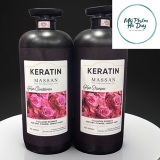 Dầu Gội Xả Massan 800ml/2000ml Giảm Rụng Phục Hồi Tóc Khô Xơ Hư Tổn
