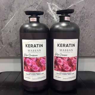 Dầu Gội Xả Massan 800ml/2000ml Giảm Rụng Phục Hồi Tóc Khô Xơ Hư Tổn