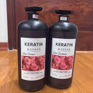 Dầu Gội Xả Massan 800ml/2000ml Giảm Rụng Phục Hồi Tóc Khô Xơ Hư Tổn