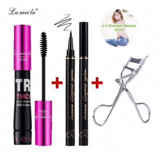 ComBo Bộ Makeup Mắt 3in1 LAMEILA gồm Mascara+Kẻ Mắt+Kẹp uốn lông mi mang đi du lịch