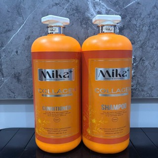BỘ GỘI XÃ PHỤC HỒI TÓC MIKA COLAGEN MÀU CAM 2000ML