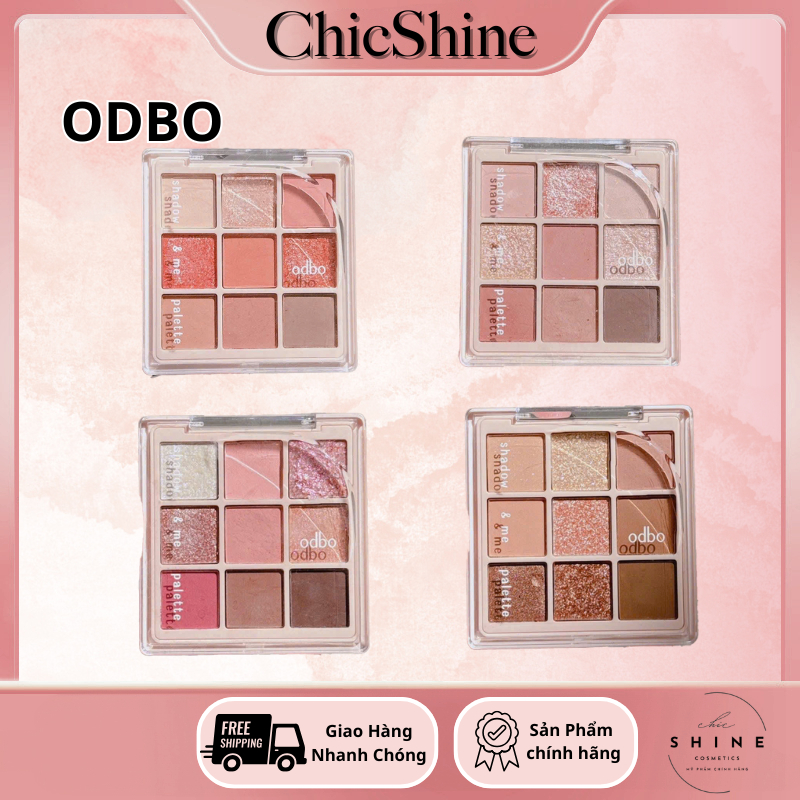 Bảng Phấn Mắt Odbo 9 Ô Shadow Me Vỏ Hồng Palette Odbo Cosmetics ...