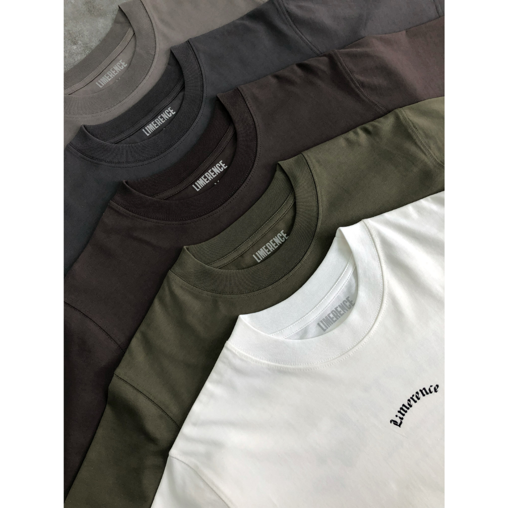 Áo thun form rộng LIMERENCE Basic Logo vải cotton cao cấp co giãn, dày dặn Local Brand | BigBuy360 - bigbuy360.vn