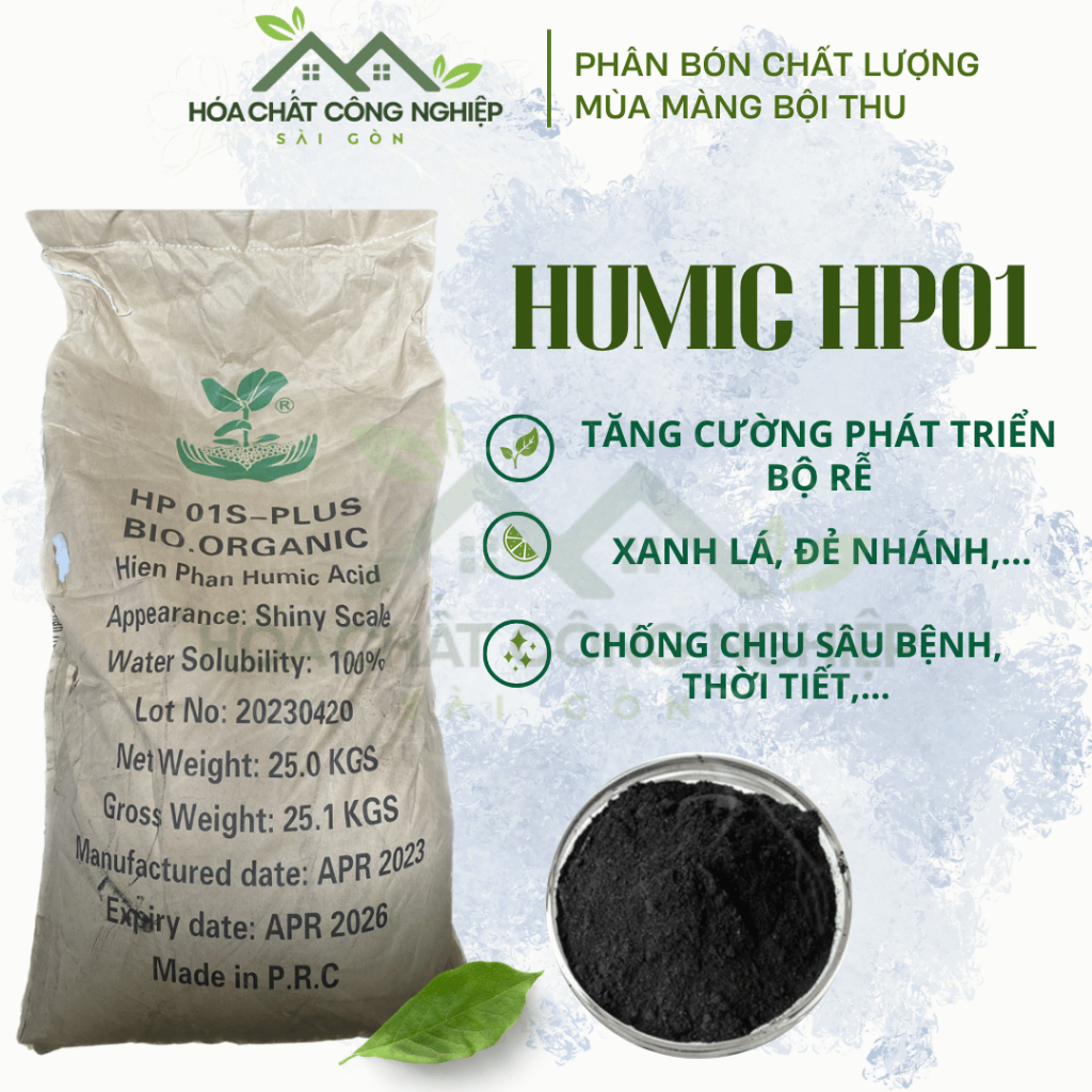 Sỉ bao 25kg humic bột Hp01plus siêu ra rễ tốt cây | Shopee Việt Nam