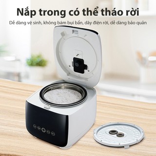 Nồi Cơm Điện Tử Samono 1Lít SW-RCED10, Nấu Cơm Tách Đường, 10 chế độ, hẹn giờ 24H, điều khiển giọng nói - BH 1 năm