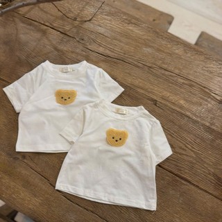 Áo trắng cotton ngắn tay cho bé 4-12kg. Áo thun cotton cộc tay mùa hè cho bé. Dino Kids