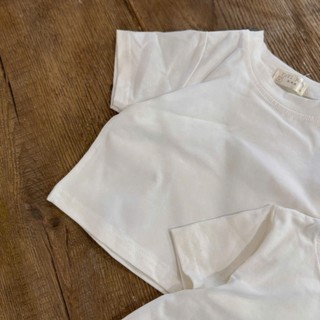 Áo trắng cotton ngắn tay cho bé 4-12kg. Áo thun cotton cộc tay mùa hè cho bé. Dino Kids
