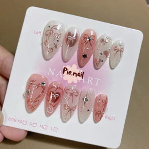 288. nailbox nơ vẽ gel tráng gương hồng