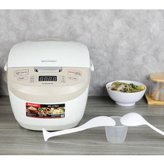 Nồi cơm điện tử Sharp 1.8 lít KS-COM191EV-WH chính hãng 100% trưng bày mới 98-99%-Bảo hành 12 tháng