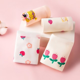 Combo 4 Quần Lót Cotton Đùi Bé Gái Cao Cấp Thoáng Khí, Quần Chip Mềm Mại An Toàn King Shop L-8026