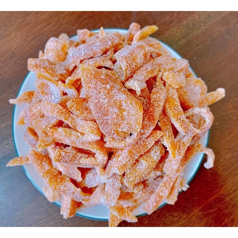 Mứt Trần Bì (Mứt Vỏ Cam) Ngon, Mới đóng Hộp 500g