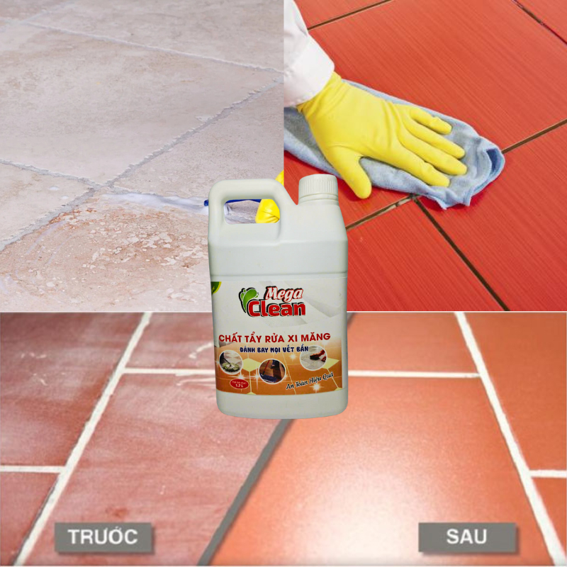 Nước tẩy xi măng Mega Clean dung tích 1.7 lít, tẩy cực mạnh, tẩy rong ...
