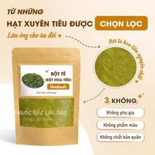 Bột tê Tứ Xuyên 100g, bột hoa tiêu Trung Quốc, gia vị tẩm ướp, thơm ngon, kích thích vị giác