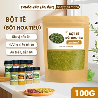 Bột tê Tứ Xuyên 100g, bột hoa tiêu Trung Quốc, gia vị tẩm ướp, thơm ngon, kích thích vị giác