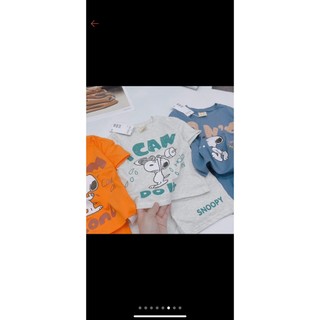 COMBO 5 BỘ CỘC TAY IN HINH CHÓ CHO BÉ TRAI VÀ GÁI 6-18KG