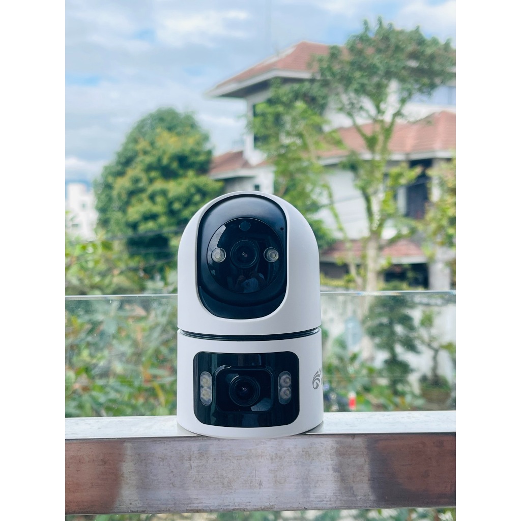 (Độ phân giải 21MP) Camera WIFI 2026 YOOSEE trong nhà 2 mắt 2 khung hình tích hợp Mic và loa hỗ trợ đàm thoại 2 chiều