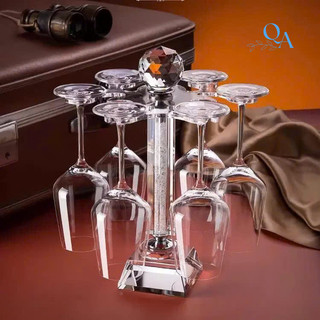 Giá Treo Ly Vang Thân Vàng/Thân Bạc | Treo Ly Vang Pha Lê Decor Cao Cấp Phù Hợp Với Mọi Loại Ly Vang