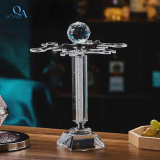 Giá Treo Ly Vang Thân Vàng/Thân Bạc | Treo Ly Vang Pha Lê Decor Cao Cấp Phù Hợp Với Mọi Loại Ly Vang