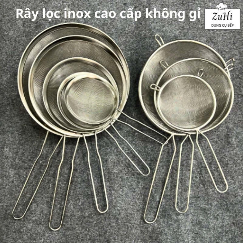 Rây cháo cho bé inox 304 không gỉ, rây lọc siêu mịn lọc hạt, trà , thức ...