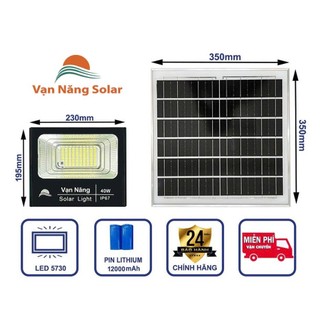 Đèn năng lượng mặt trời Vạn Năng Solar 40w
