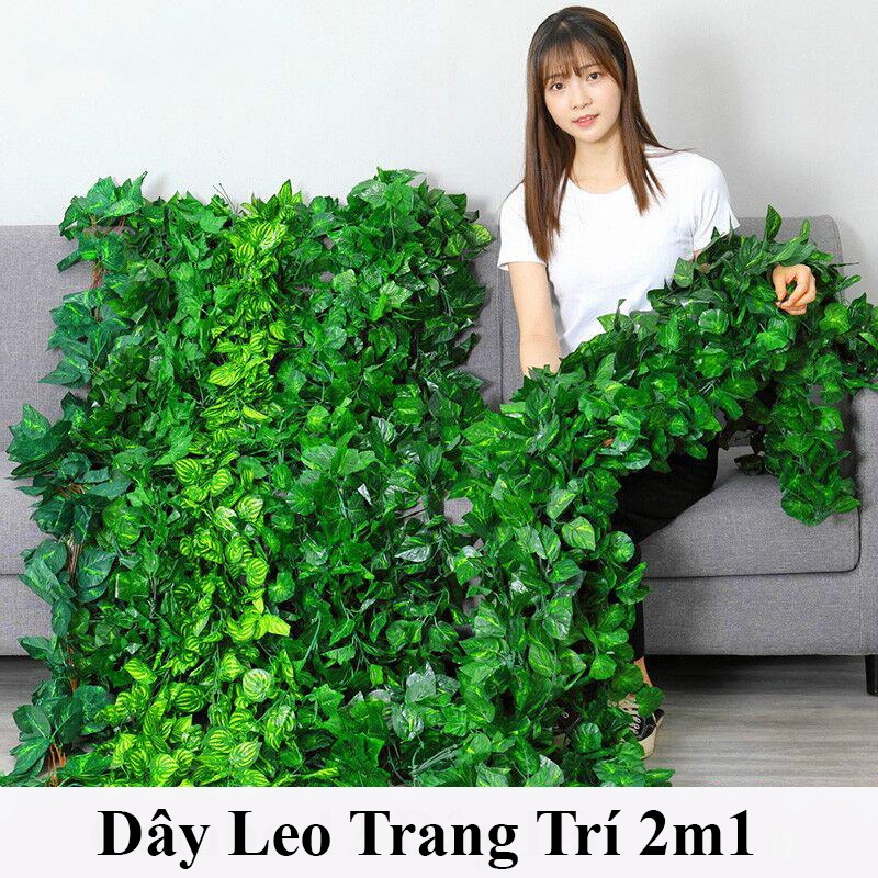 Combo 3 Và 5 Dây Leo Lá Xanh Nhựa Dài 60 Lá Dài 2m1, Sợi Dây Leo Nhựa Giả Decor Tạo Không Gian Xanh | BigBuy360 - bigbuy360.vn