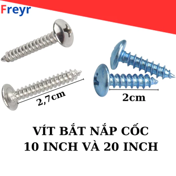 Ốc Vít Bắt Nắp Cốc Lọc 10 Inch, 20 Inch - Phụ Kiện Máy Lọc Nước RO, Chắc Chắn, Chống Rỉ, Dễ Lắp Đặt