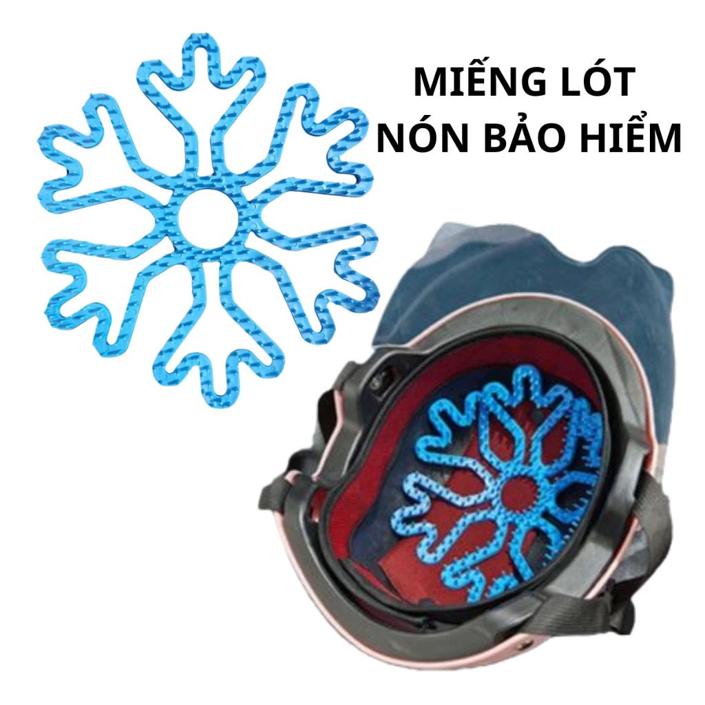 Ảnh Miếng lót silicon nón bảo hiểm thoáng khí giúp bảo vệ đầu và giữ kiểu tóc khi đội nón 1