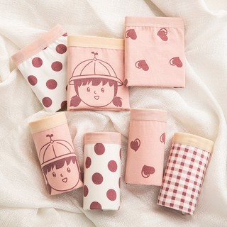 Combo 4 Quần Lót Đùi Cotton Bé Gái Siêu Xinh, Quần Chip Thoáng Mát Mềm Mại Co Giãn King Shop L-8001