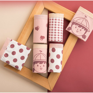 Combo 4 Quần Lót Đùi Cotton Bé Gái Siêu Xinh, Quần Chip Thoáng Mát Mềm Mại Co Giãn King Shop L-8001