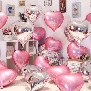Bóng tráng nhôm hình trái tim,ngôi sao trang trí sinh nhật, tiệc tùng , cưới hỏi Yến Nhi Shop