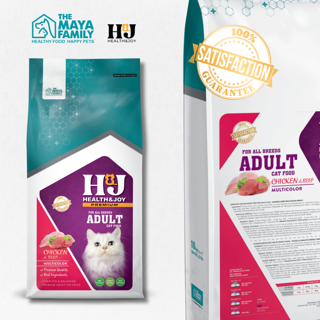 Ảnh Hạt cho mèo trưởng thành HJ PREMIUM CHICKEN, BEEF ADULT CAT - thịt gà, thịt bò bao 2kg 2
