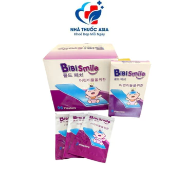 Miếng Dán Hạ Sốt Cho Bé Bibismile Giúp Hạ Nhiệt, Giảm Sốt - Hộp 3 gói x 2 miếng