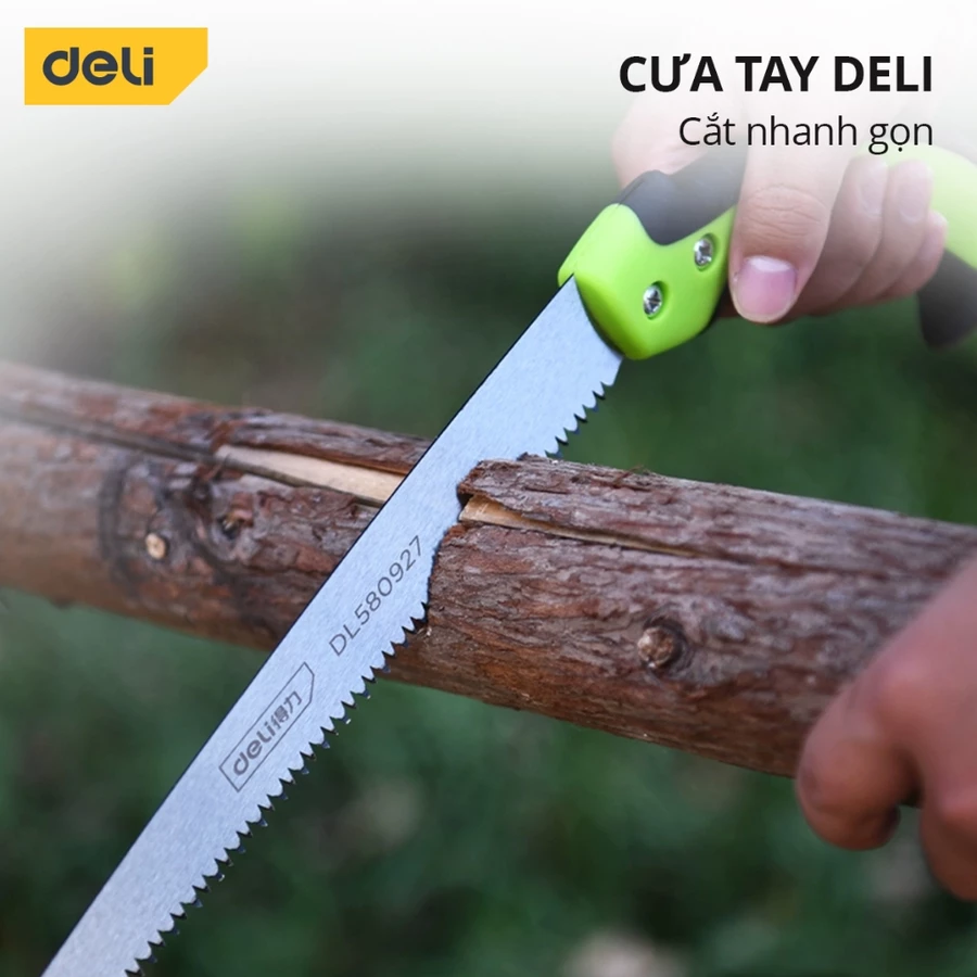 Cưa Cầm Tay Lưỡi Thẳng Deli Chính Hãng -Cưa gỗ Lưỡi Kim Loại Bền Bỉ Sắc Bén - Bao Bảo Vệ An Toàn - inbonsai.com