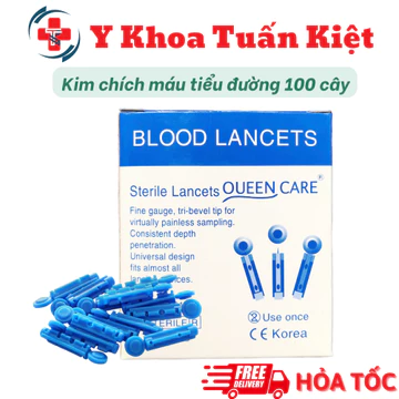 ✅ Hộp 100 Kim lấy máu tròn dùng cho các máy đo đường huyết - kim tròn