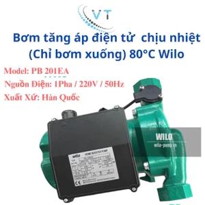 Bơm tăng áp điện tử chịu nhiệt (Chỉ bơm xuống) 80°C Wilo WILO PB 201EA