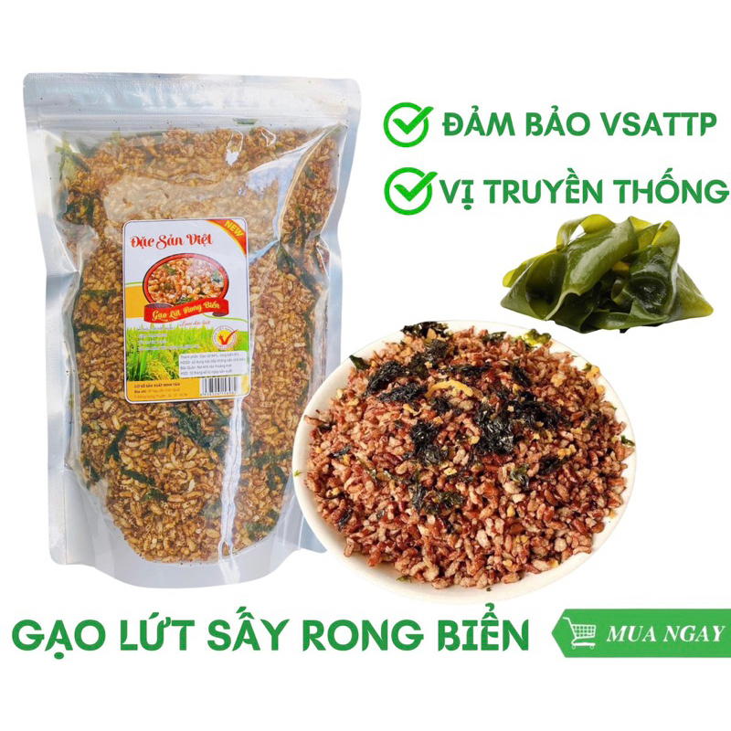Túi Zip 500gr Gạo Lứt Rong Biển Sấy | Shopee Việt Nam