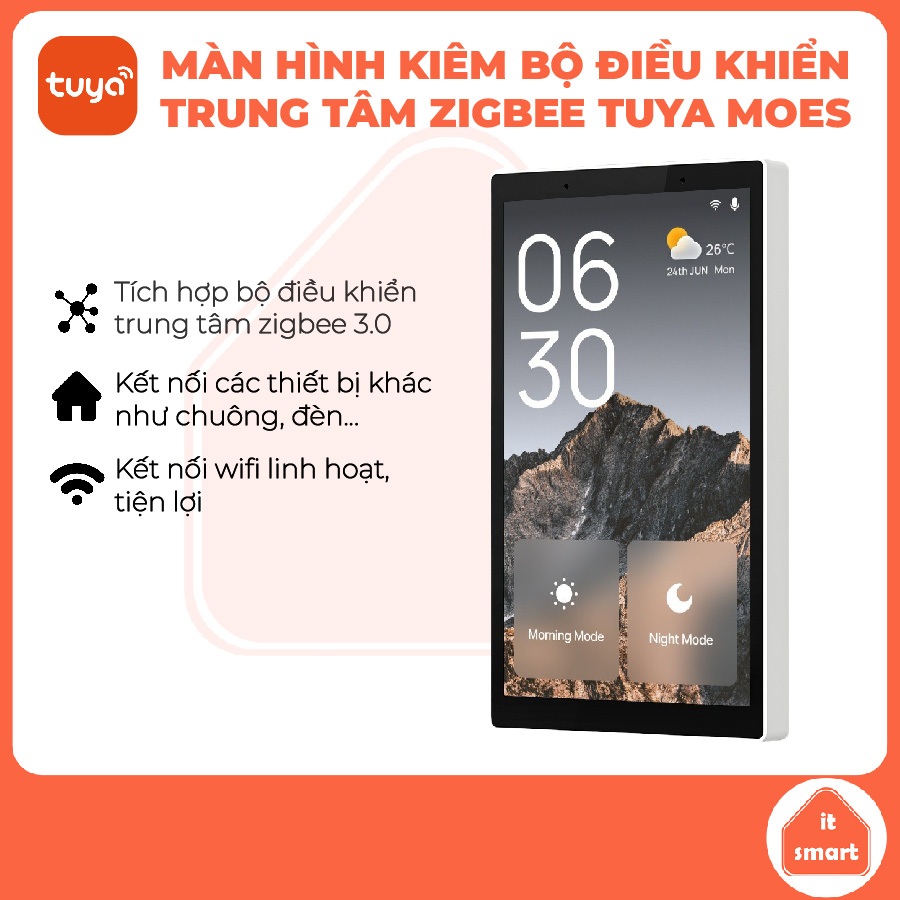 Màn hình điều khiển trung tâm MOES Smart Control Panel L