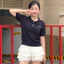 - Áo len polo nữ cổ bẻ phối cúc thêu nơ ngắn tay form vừa freesize hàng thiết kế PL11