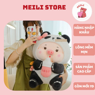 ( TẶNG QUÀ ĐÈN NGỦ CẮM )Gấu Bông Lớn Heo Panda Sữa Size 40cm Hàng Cao Cấp Mềm Mịn Size 50cm MEILI STORE