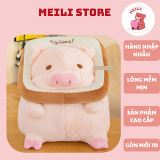 ( TẶNG QUÀ ĐÈN NGỦ CẮM )Gấu Bông Lớn 30cm Heo Hồng Đeo Bánh Tạp Dề, Hàng Cao Cấp Mềm Mịn Quà Tặng Sinh Nhật  MEILI STORE