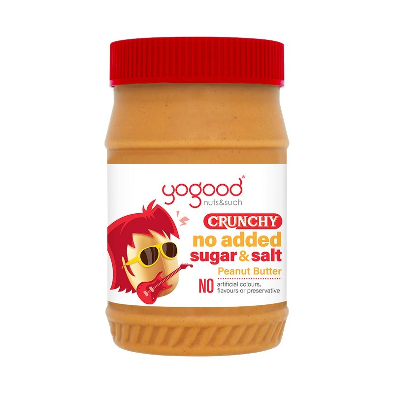 Bơ đậu phộng không đường Yogood Peanut Butter - No added sugar 453g