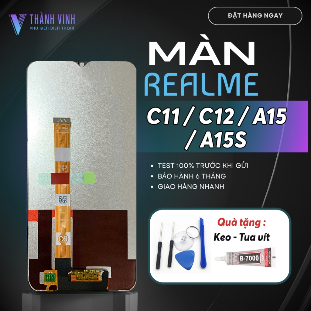 Màn Hình Oppo C11 / C12 / A15 / A15S / A16K  – Chất Lượng Cao, Tặng Kèm Keo Dán Chuyên Dụng & Bộ Sửa Chữa